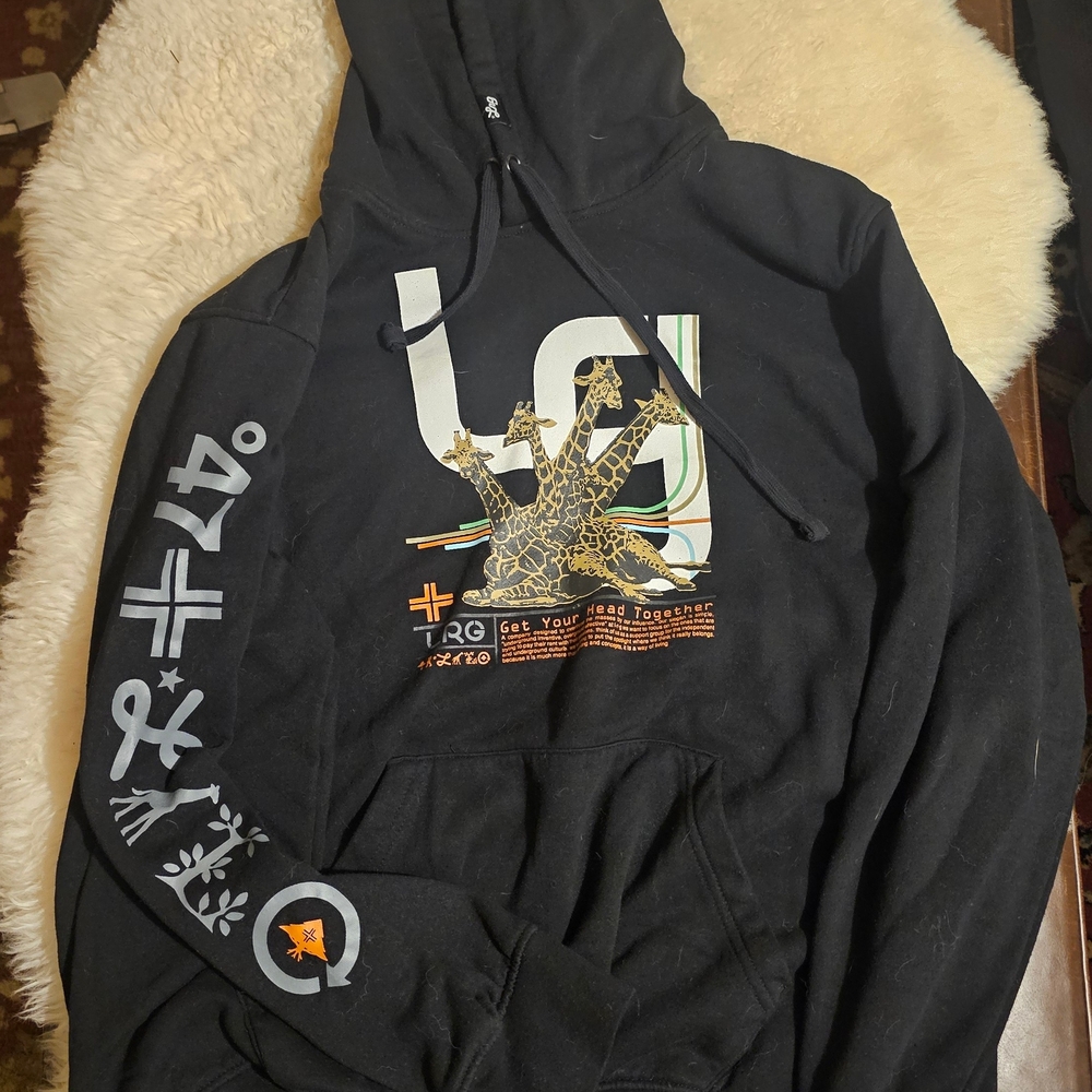 LRG Black Hoodie with Graphic Design